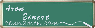 Aron Einert Visitenkarte